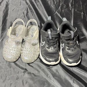 Black and White Kids Sneakers and sandals